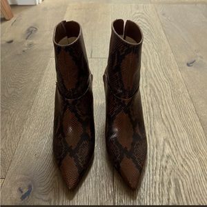 Jimmy Choo snakeskin booties